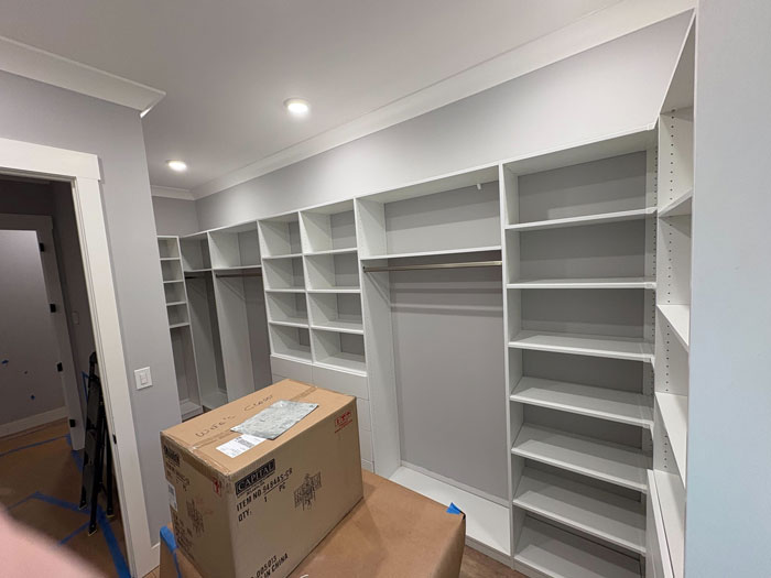 Custom Closet Installation Complete