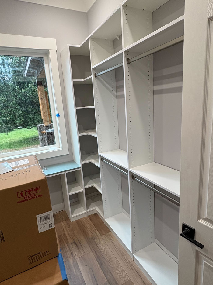 Custom Closet Installation Complete